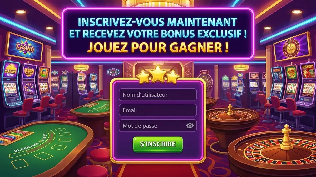 Inscription avec bonus